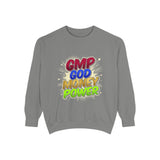 GMP God Money Power Colorblock Sweatshirt — Inspirational Faith & Hustle Crewneck