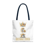 God Money Power Tote Bag — Inspirational Faith & Prosperity Canvas Tote