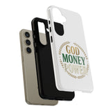 Phone Case — "God Money Power" Inspirational Religious Design
