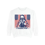 God Money Power Sweatshirt — Patriotic Bandana Graphic Crewneck
