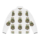 God Power Puffer Jacket — Men’s Printed Quilted Winter Coat