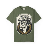 God Money Power Graphic T-Shirt