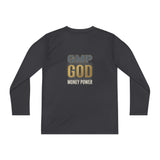 Youth Long Sleeve Tee — GMP GOD Money Power Graphic