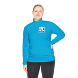 Quarter‑Zip Pullover — Patriotic 'God Never Forgets' American Flag Design