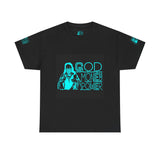 God Money Power Tee — Retro Neon Graphic T-Shirt