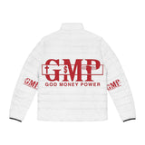 GMP 'God Money Power' Puffer Jacket — Men's Insulated Logo Coat