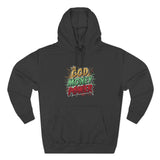 God Money Power Hoodie — Graphic Fleece Pullover with Crown Logo