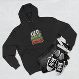 God Money Power Hoodie — Retro Bold Graphic Pullover