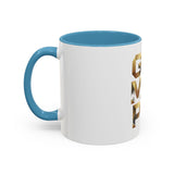 Coffee Mug — G.M.P. (God Money Power) Gold Accent Ceramic Mug