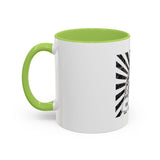 Coffee Mug — 'God Money Power' Bandana Jesus Black Accent Mug (11/15oz)
