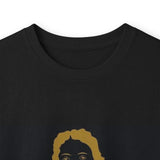 Long Sleeve Tee — Gold Saint Illustration with "I Got Money Power" Banner