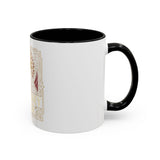 God Money Power Pyramid Accent Coffee Mug — Inspirational Wealth & Faith Ceramic Mug
