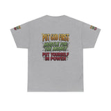 Inspirational Faith Tee — "Put God First, Hustle for the Money, Put Yourself in Power"