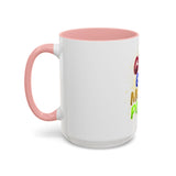 GMP God Money Power Accent Coffee Mug — Colorful Motivational Tea Cup (11/15 oz)