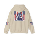 Patriotic Boxer Dog Hoodie — 'God, Money, Power' Americana Pullover
