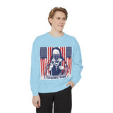 God Money Power Sweatshirt — Patriotic Bandana Graphic Crewneck