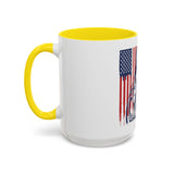 God, Money, Power Coffee Mug — Patriotic Street Art Accent Mug (11/15oz)