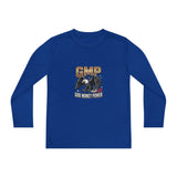 Youth Long Sleeve Tee — GMP (God Money Power) Eagle Graphic