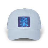 Dad Cap — Blue Sequin Statue Patch Embroidered Baseball Hat