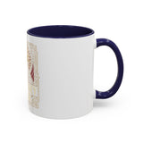 God Money Power Pyramid Accent Coffee Mug — Inspirational Wealth & Faith Ceramic Mug