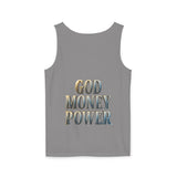 God Money Power Tank Top — Graphic Faith & Hustle Sleeveless Tee