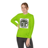 Youth Long Sleeve Tee — "GMP" Good Money Power Circular Logo