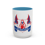 God Money Power Accent Coffee Mug — Patriotic Jesus Design (11/15oz)