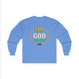 Money Power Long Sleeve Tee — “GMP GOD” Laurel Graphic