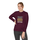 Youth Long Sleeve Tee — GMP GOD Money Power Graphic