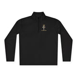 Quarter-Zip Pullover — GMP (God Money Power) Cross Graphic