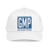 GMP 'God Money Power' Mid Profile Baseball Cap — Embroidered Logo Dad Hat