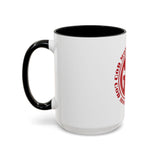 GMP 'God Money Power' Accent Coffee Mug — Red Logo 11/15oz