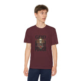 Youth Graphic Tee — "God Money Power" Skull Design