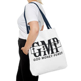 GMP "God Money Power" Graphic Tote Bag – Faith & Hustle Everyday Carry