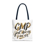 God Money Power (GMP) Tote Bag — Inspirational Faith & Prosperity Canvas Tote