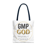 GMP God Tote Bag - 'GOD' Gold Emblem Canvas Tote