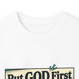 Long Sleeve Tee — “Put GOD First, Hustle for the MONEY, Put Yourself in POWER” Inspirational Graphic