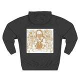 Hoodie — 'God, Money, Power' Vintage Crest Graphic Pullover