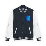 Letterman Jacket — 'God Money Power' Retro Graphic Varsity Jacket