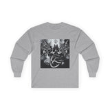Angel Of Death Long Sleeve Tee — Dark Fantasy Angel & Serpent Graphic