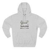GMP God Money Power Hoodie — Metallic Text Graphic Fleece Hoodie