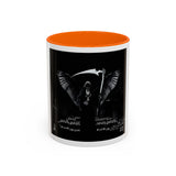 Angel Of Death Grim Reaper Black Accent Coffee Mug — Dark Gothic Scythe Design (11/15oz)