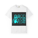 God Money Power T-Shirt — Retro Neon Faith & Hustle Graphic Tee