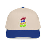 Mid Profile Baseball Cap — "GMP God Money Power" Embroidered Trucker Hat