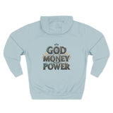 God Money Power Hoodie — Graphic Faith & Hustle Pullover