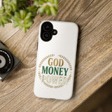 Phone Case — "God Money Power" Inspirational Religious Design