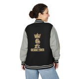 Letterman Jacket — "Champion King" Trophy Crest Varsity Jacket