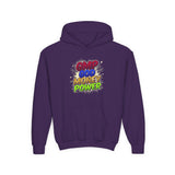 Youth Hoodie — GMP God Money Power Rainbow Graphic