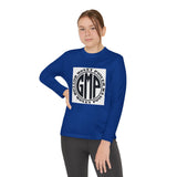 Youth Long Sleeve Tee — "GMP" Good Money Power Circular Logo