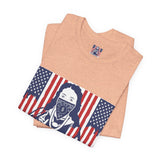 God Money Power Tee — Patriotic Bandana Saint Graphic T-Shirt